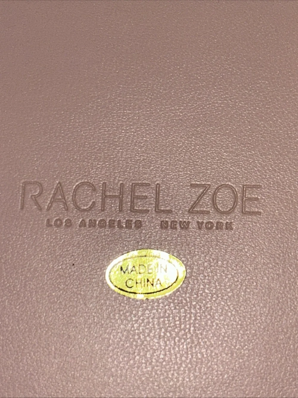 Rachel Zoe Pink Faux Leather Travel Jewelry Case Floral Embroidery Tassel Zipper